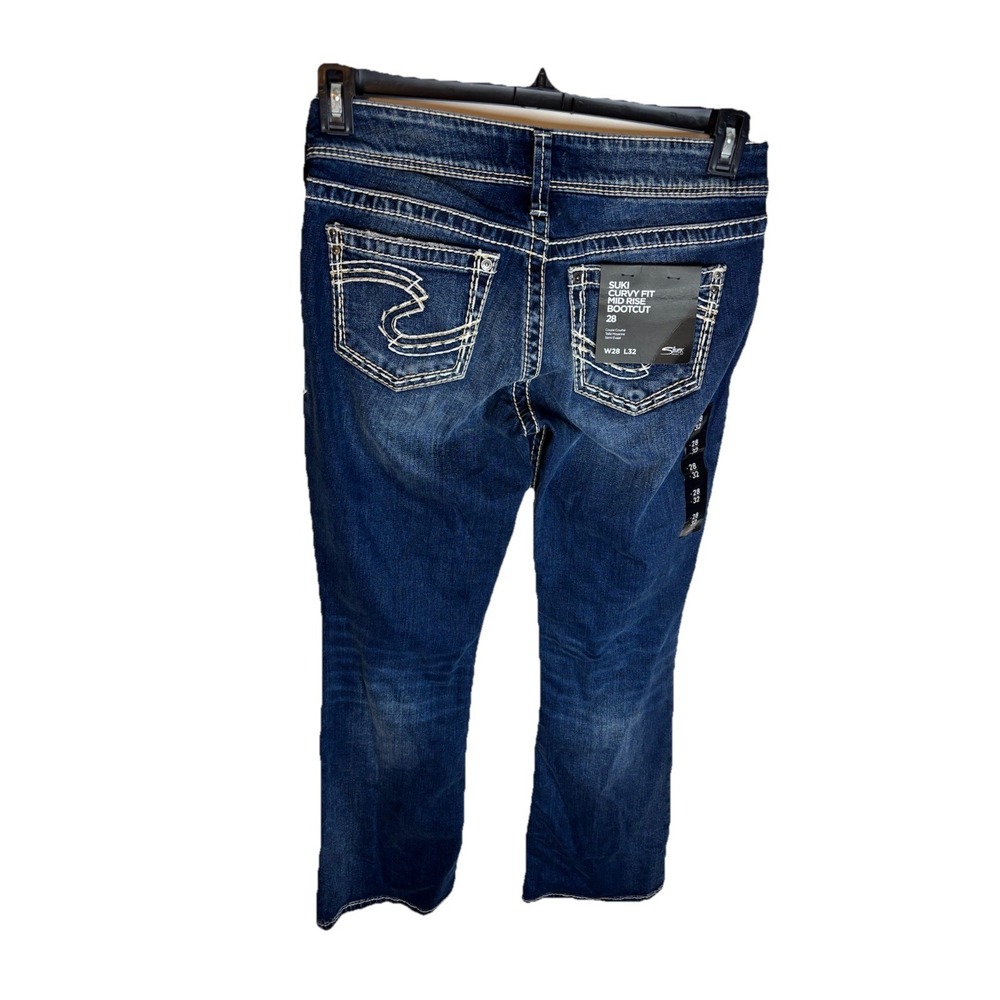 Silver Jeans Women's 28x32 Suki Mid Boot Fit Curvy Fit Mid-Rise NWT